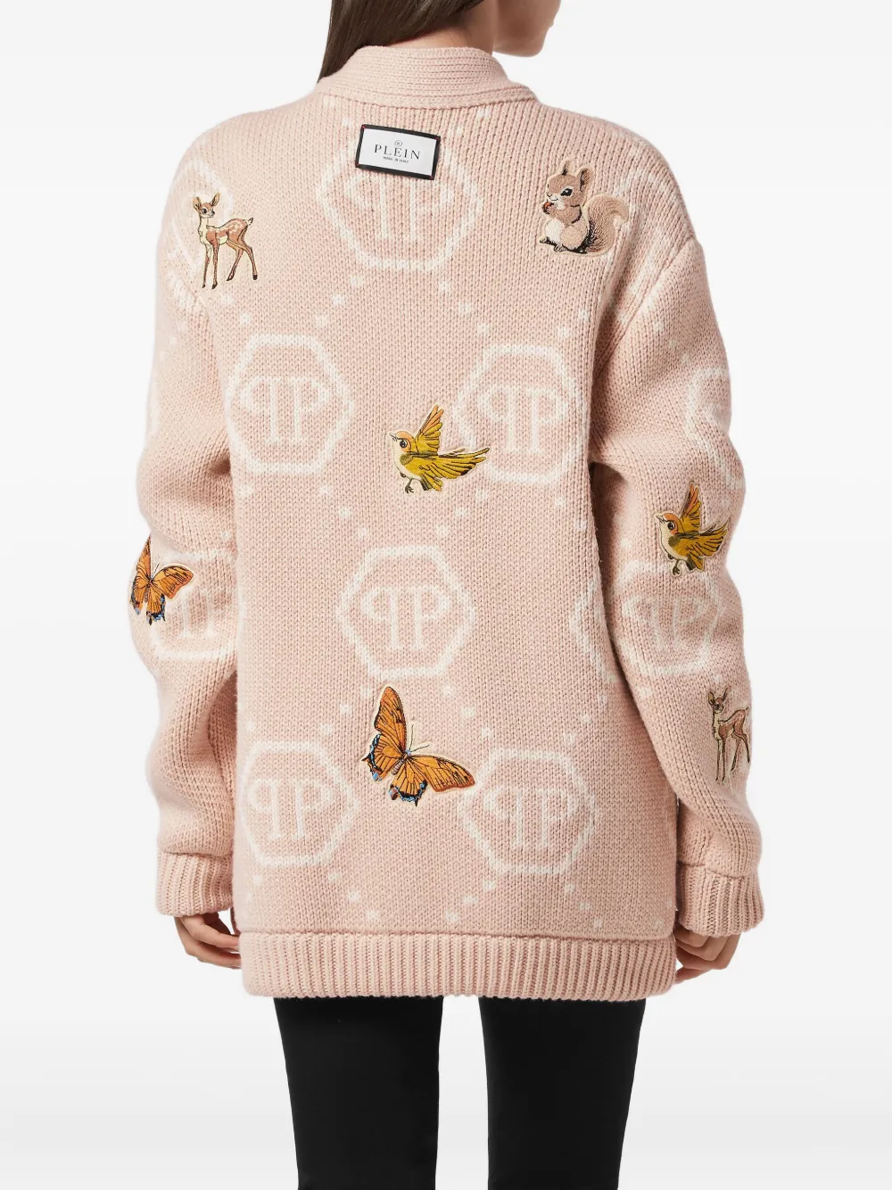 Philipp Plein Vest met borduurwerk Beige