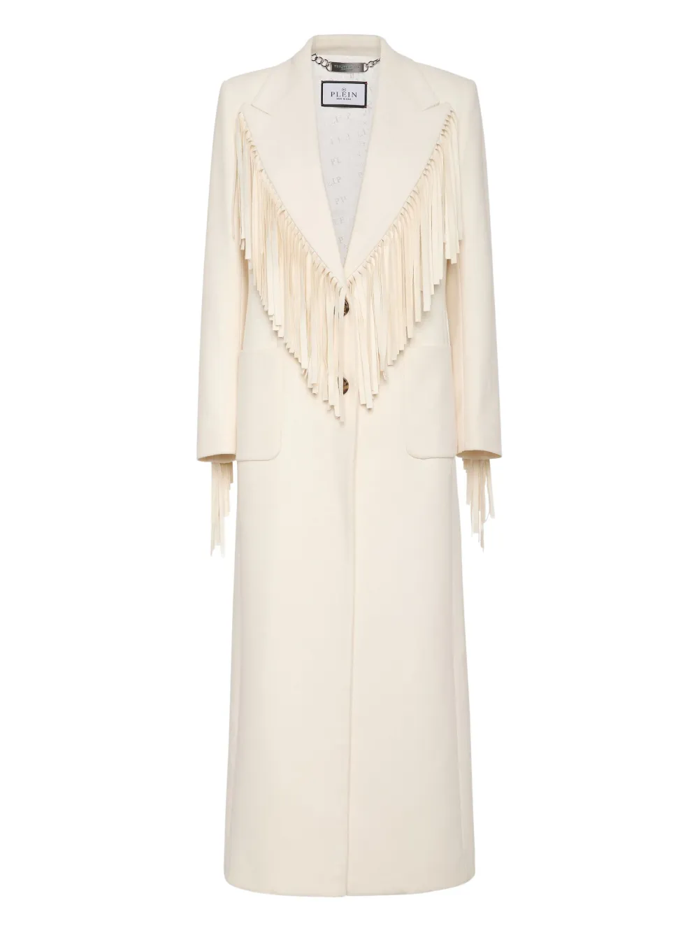 Philipp Plein Plein Deluxe Mantel In Neutral