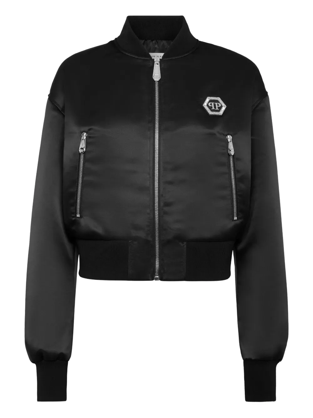 Philipp Plein Bomber con applicazione - Nero