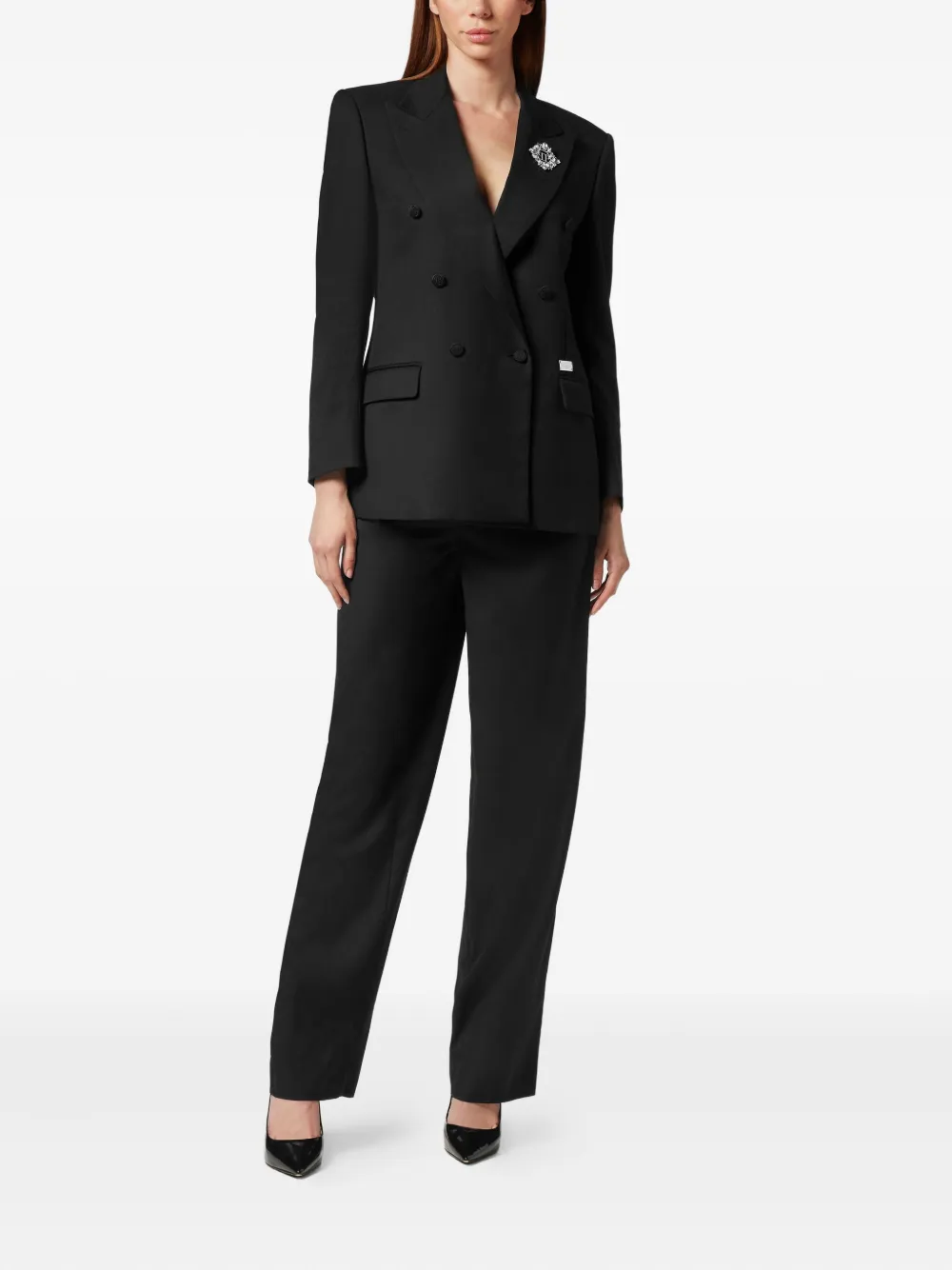 Philipp Plein crystal-embellished double-breasted blazer | Blazers | Image 2