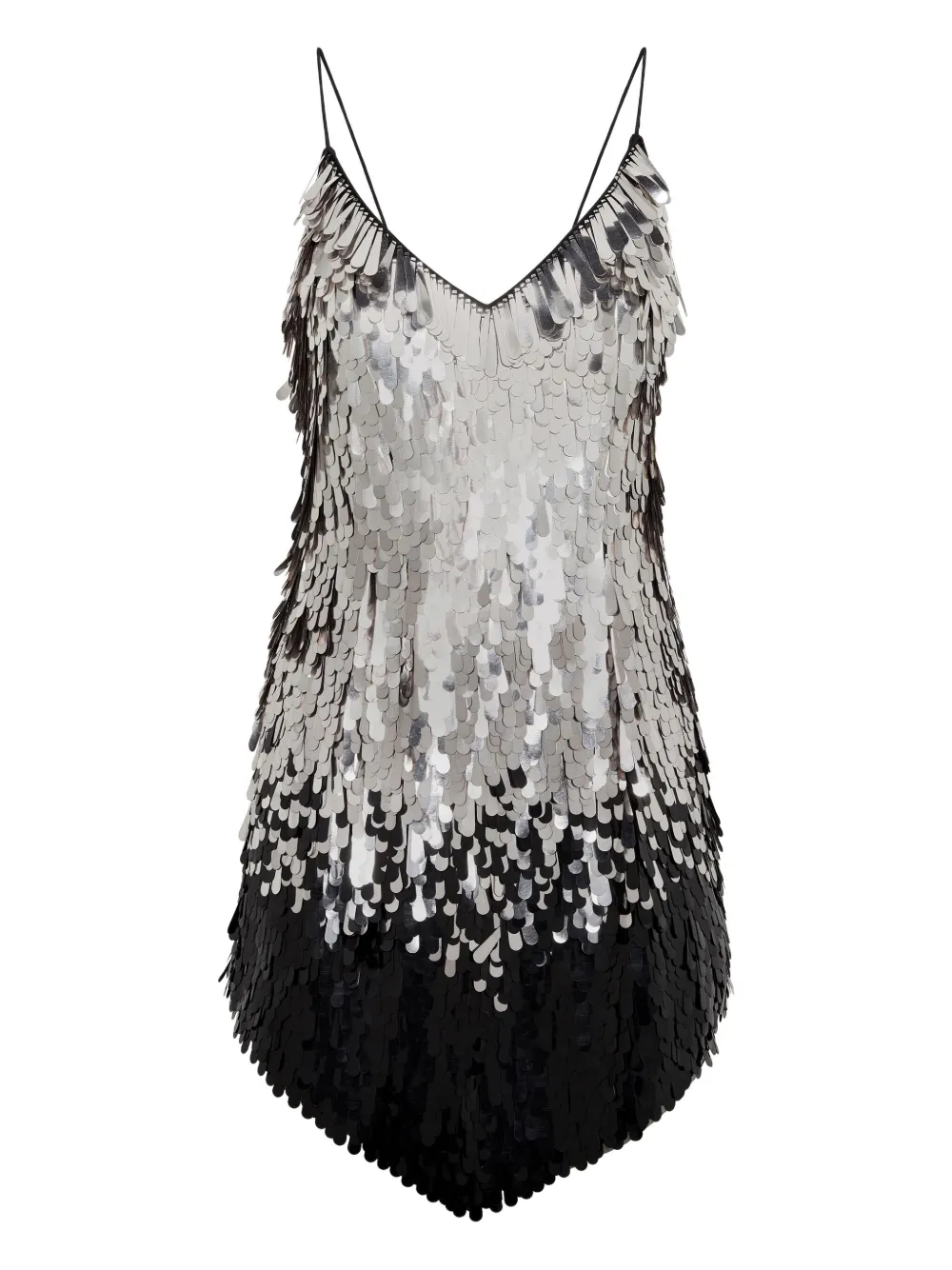 Philipp Plein Sequin-embellished Backless Mini Dress In Black