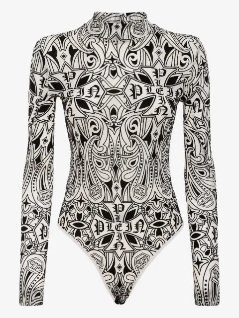 Philipp Plein Gothic Plein bodysuit 