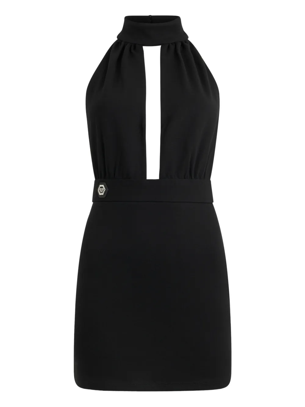Philipp Plein backless mini dress - Nero