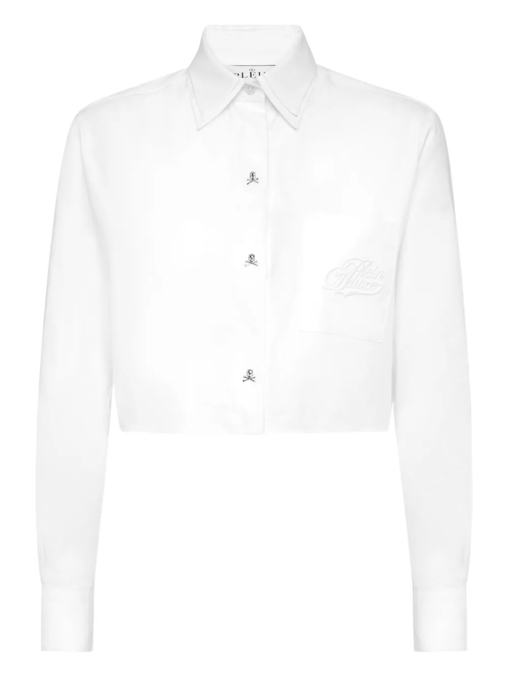 Philipp Plein Cropped blouse Wit