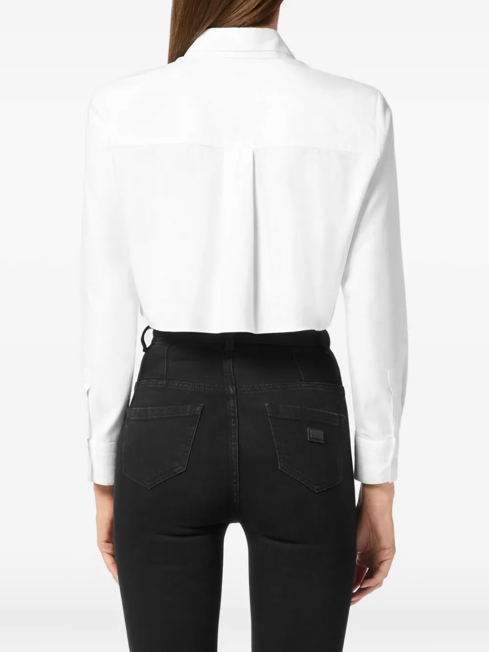 Philipp Plein Cropped blouse Wit