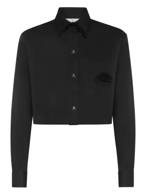 Philipp Plein skull-button shirt