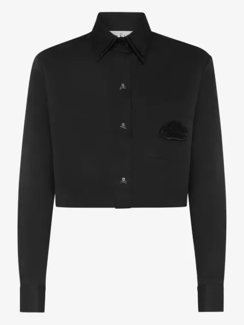 Philipp Plein skull-button shirt