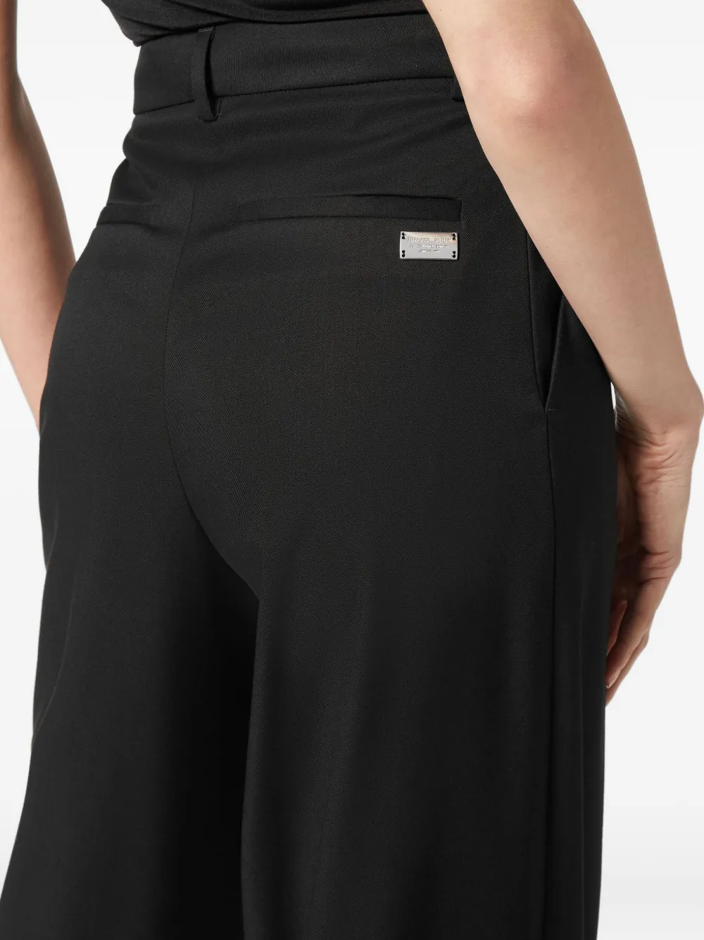 Philipp Plein High waist pantalon Zwart