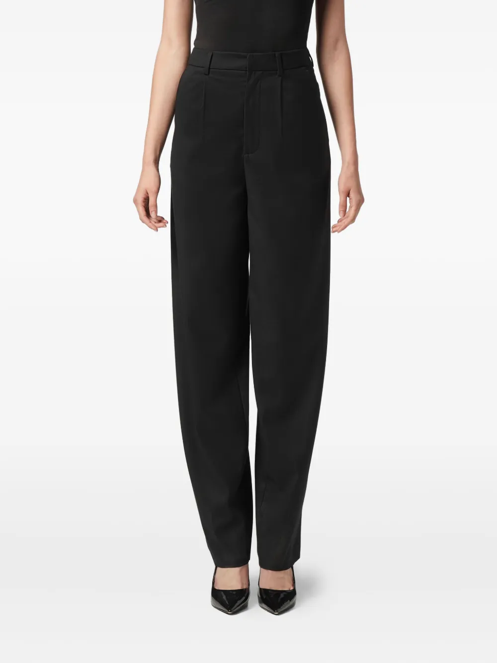 Philipp Plein High waist pantalon Zwart