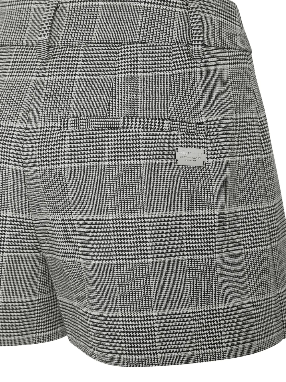 Philipp Plein Geruite skort Grijs