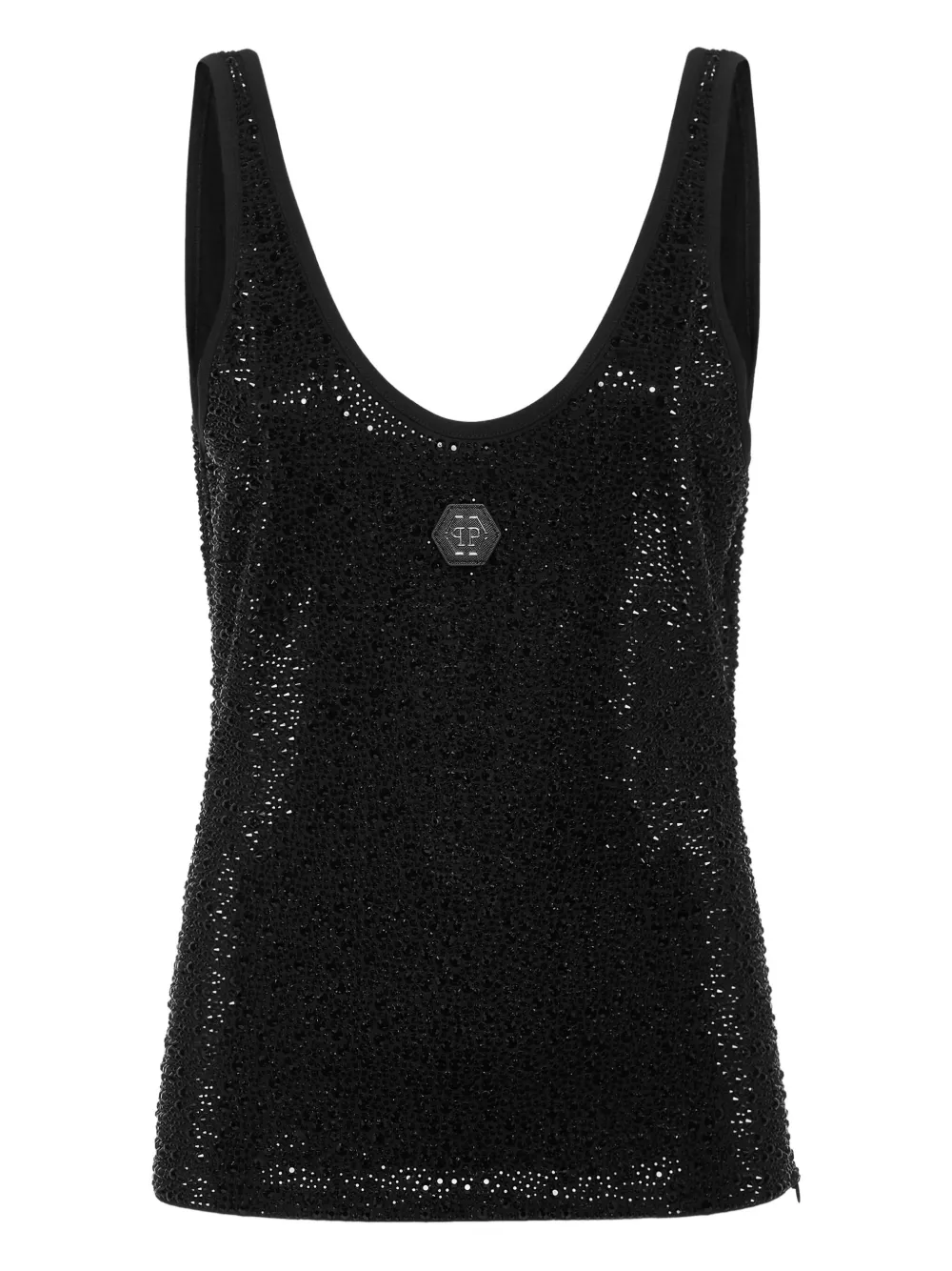 Philipp Plein Mix Strass タンクトップ - ブラック Philipp Plein Mix Strass タンクトップ - ブラック