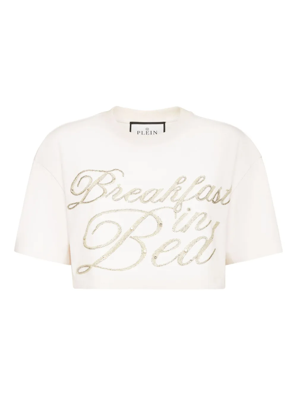 Philipp Plein T-Shirt mit Kristallen - Weiß