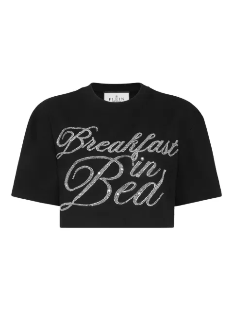 Philipp Plein Top Breakfast In Bed a maniche corte