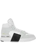 Philipp Plein Phantom Kicks mid-top leather sneakers - White