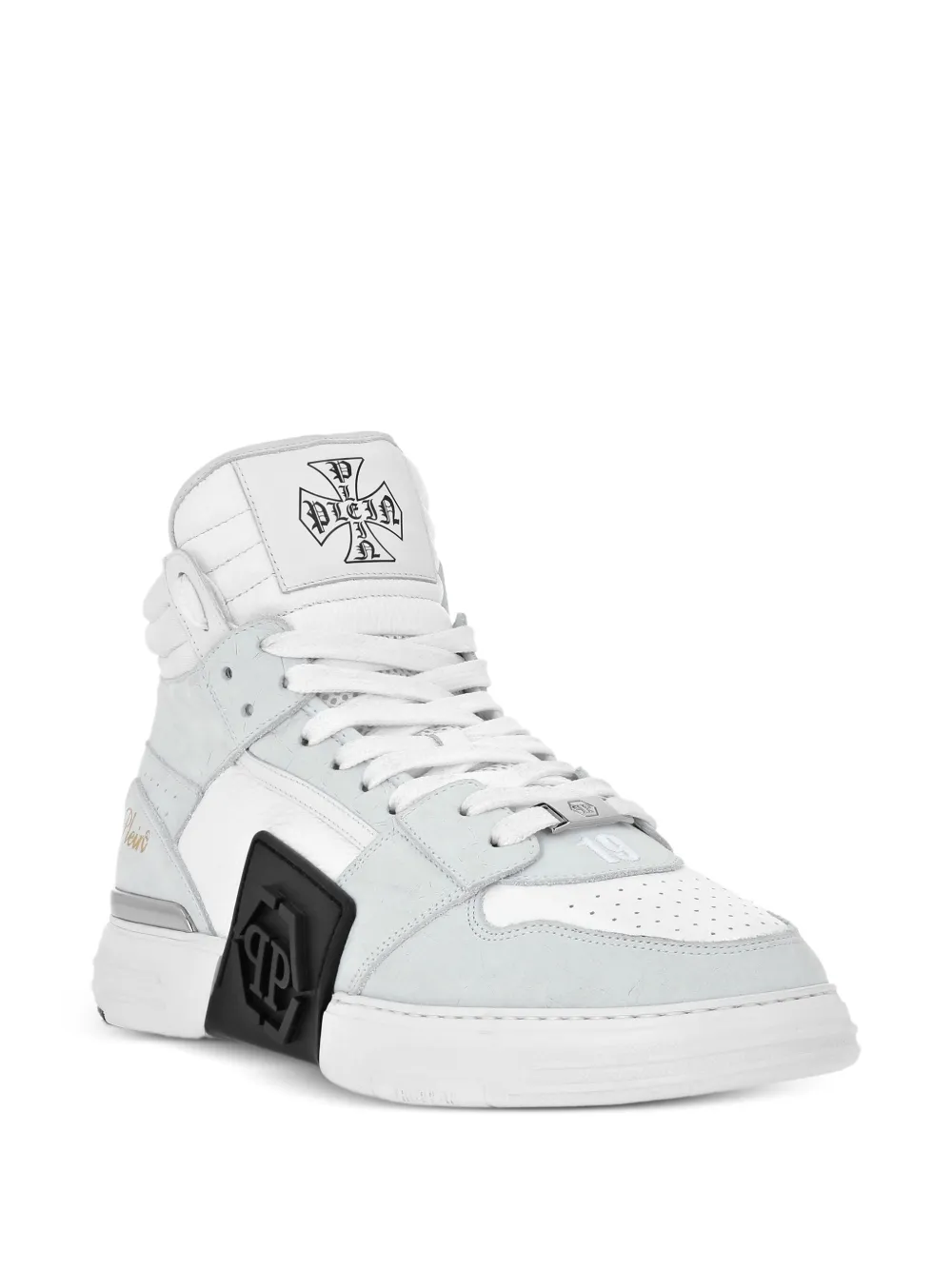 Philipp Plein Phantom Kicks mid-top leather sneakers White