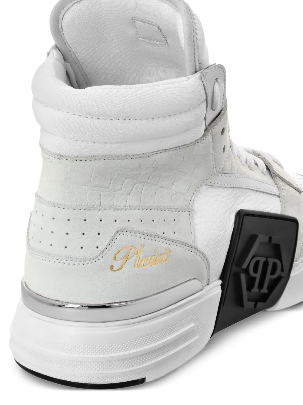 Philipp Plein Phantom Kicks mid-top leather sneakers White