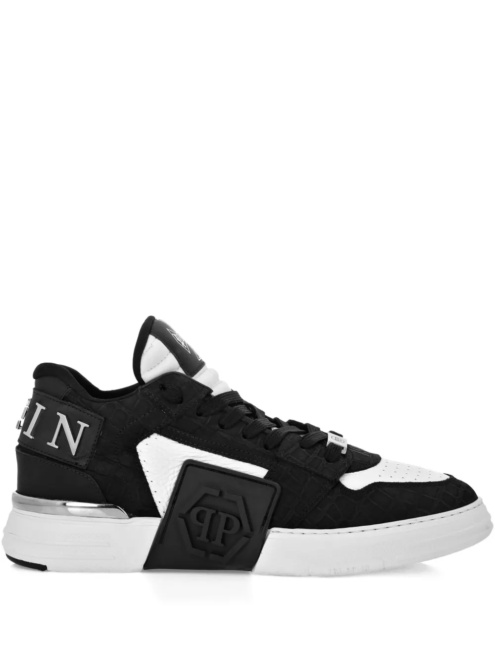 Philipp Plein Phantom Kicks crocodile-effect sneakers Black