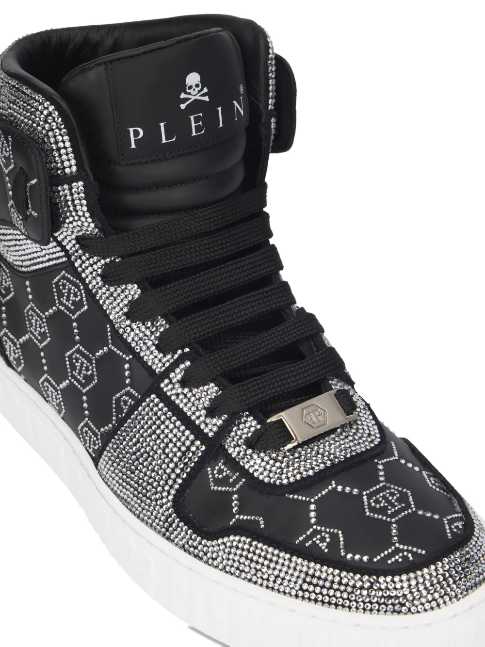 Philipp Plein Carson sneakers met monogram Zwart
