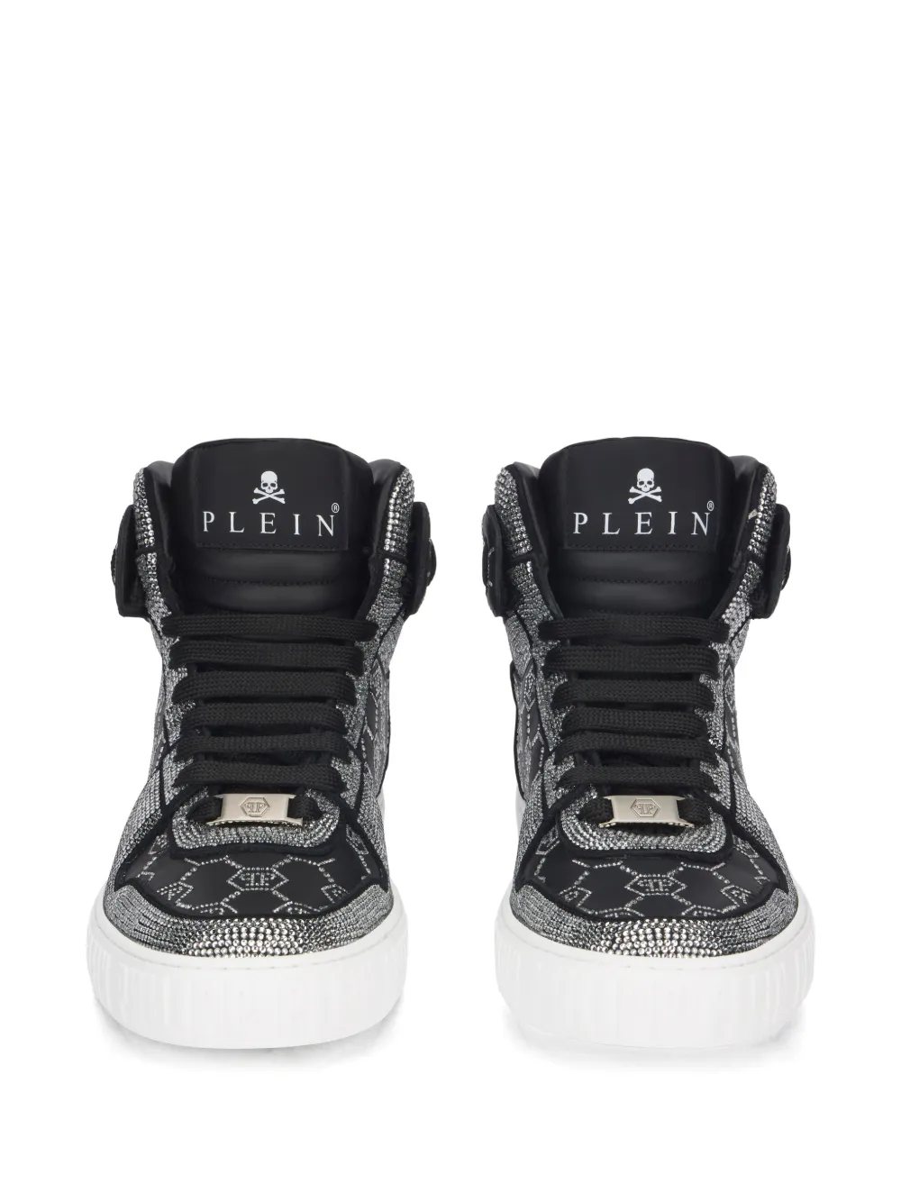Philipp Plein Carson sneakers met monogram Zwart