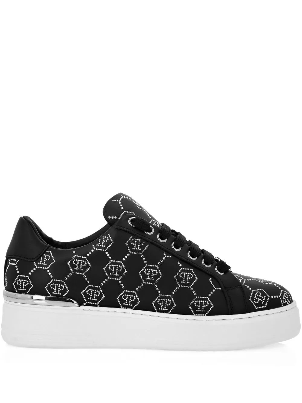 Philipp Plein monogram-studded sneakers Black