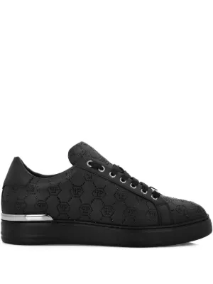 Prada レザースニーカー | ブラック | FARFETCH JP