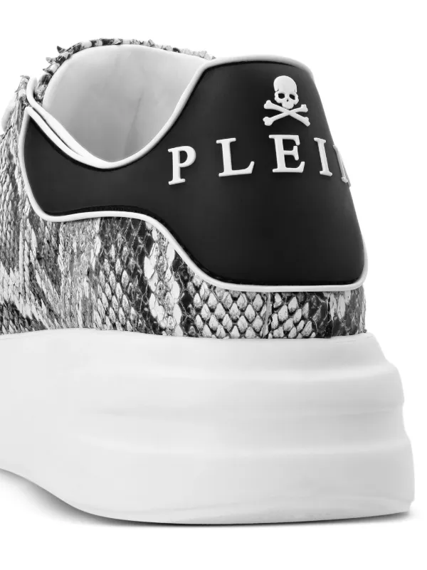 Philipp Plein Roccia python-print low-top Sneakers White