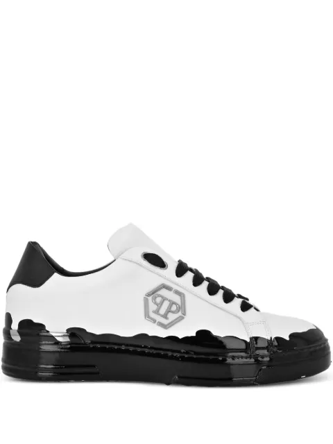 Philipp Plein paint-splatter low-top sneakers
