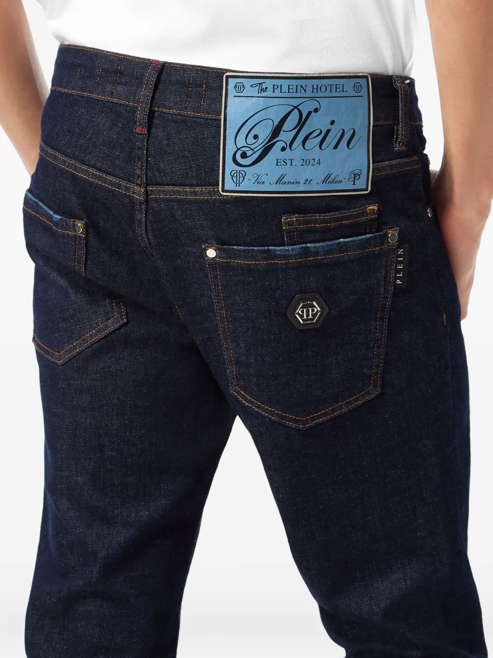 Philipp Plein Hotel jeans Blauw