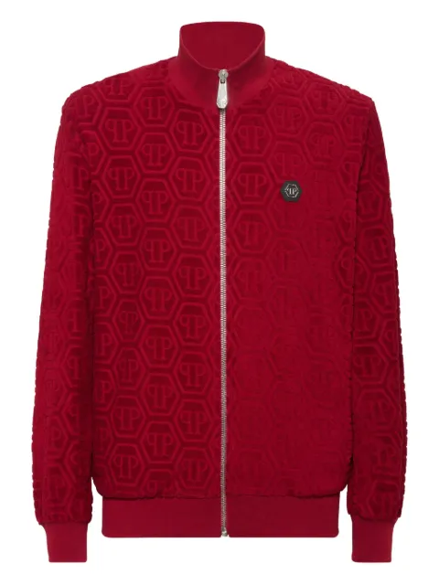 Philipp Plein monogram-jacquard track jacket