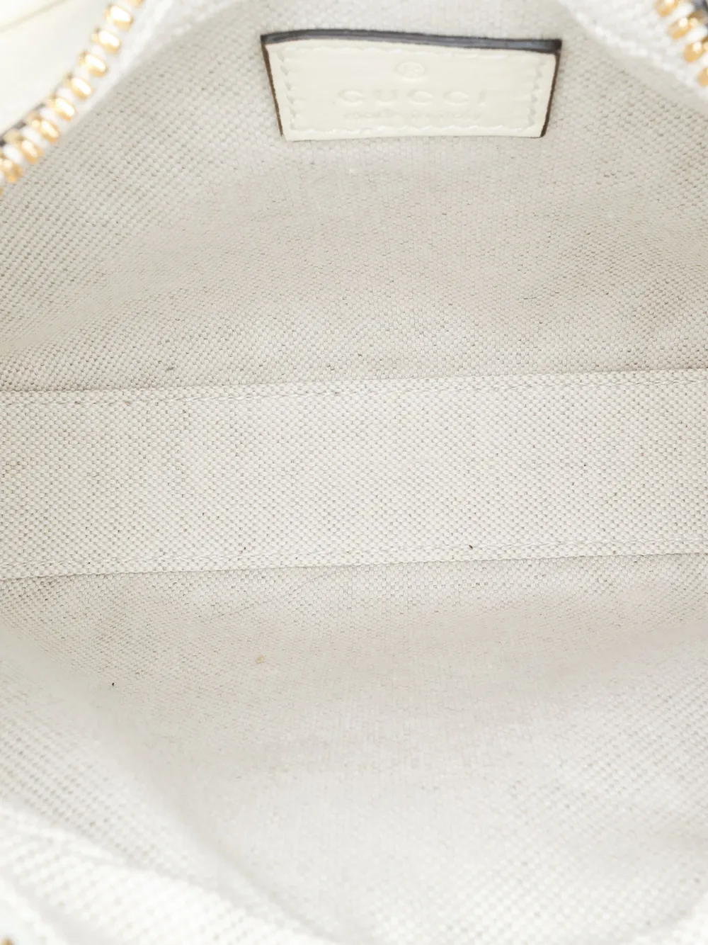 Pre-owned Gucci 2016-2024 Small Leather Web Attache Crossbody Bag