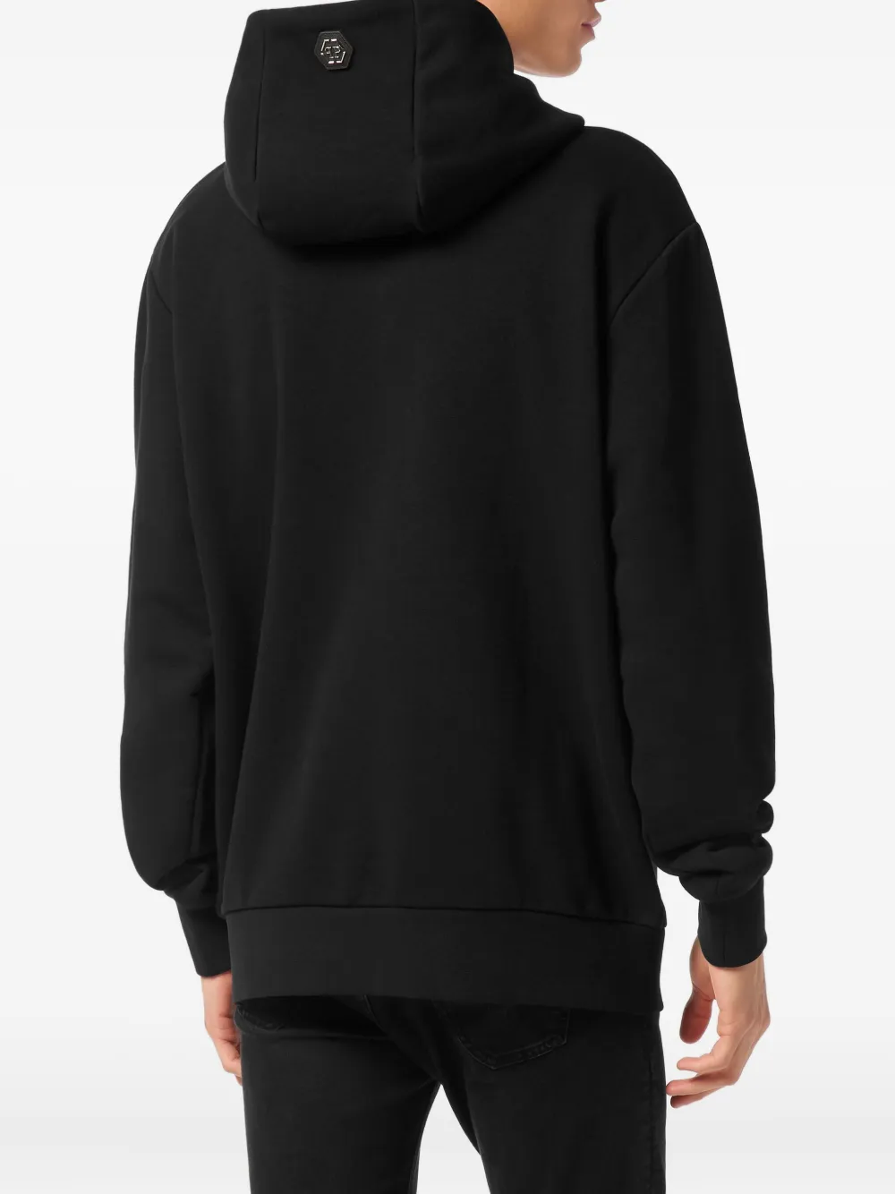 Philipp Plein Hoodie met doodskoppatroon Zwart