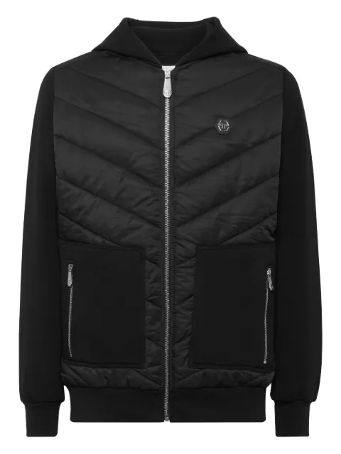Philipp Plein quilted hooded jacket