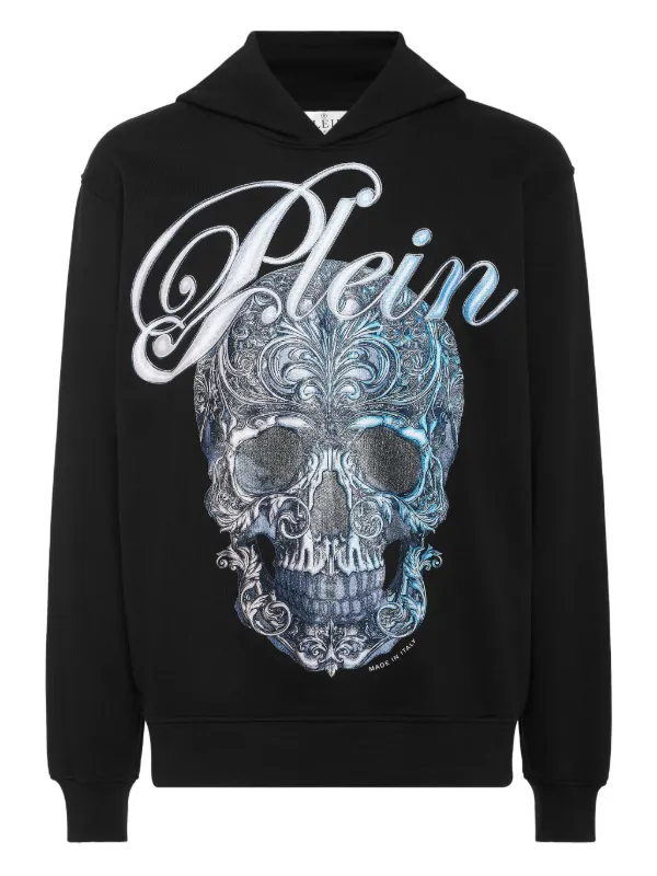 Philipp Plein Hoodie Mit Totenkopf-Print Schwarz FARFETCH AT