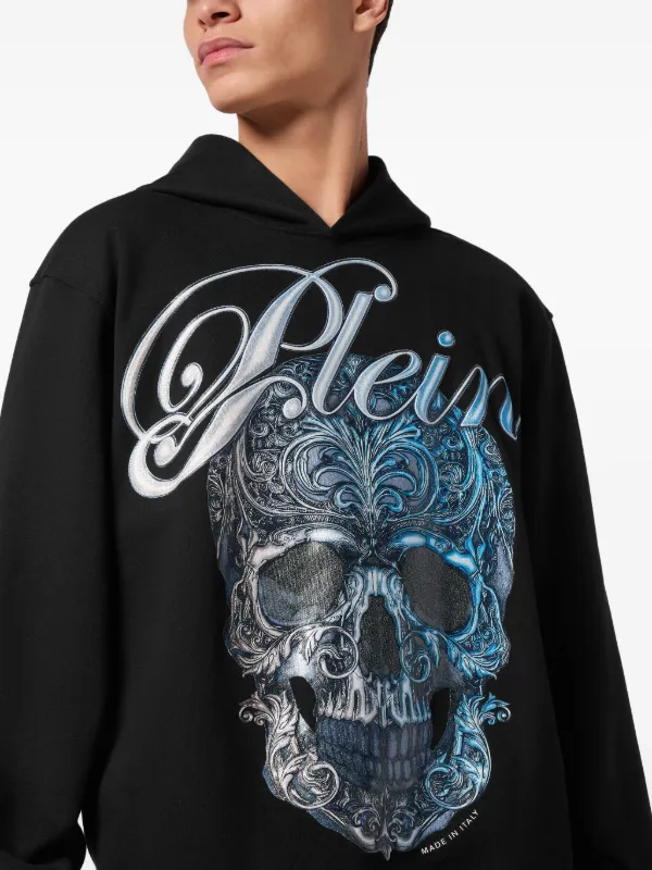Philipp Plein スカルプリント パーカー Philipp Plein スカルプリント パーカー | ブラック | FARFETCH JP