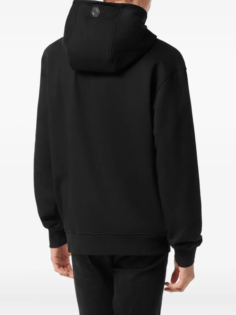 Philipp Plein skull-print hoodie Zwart