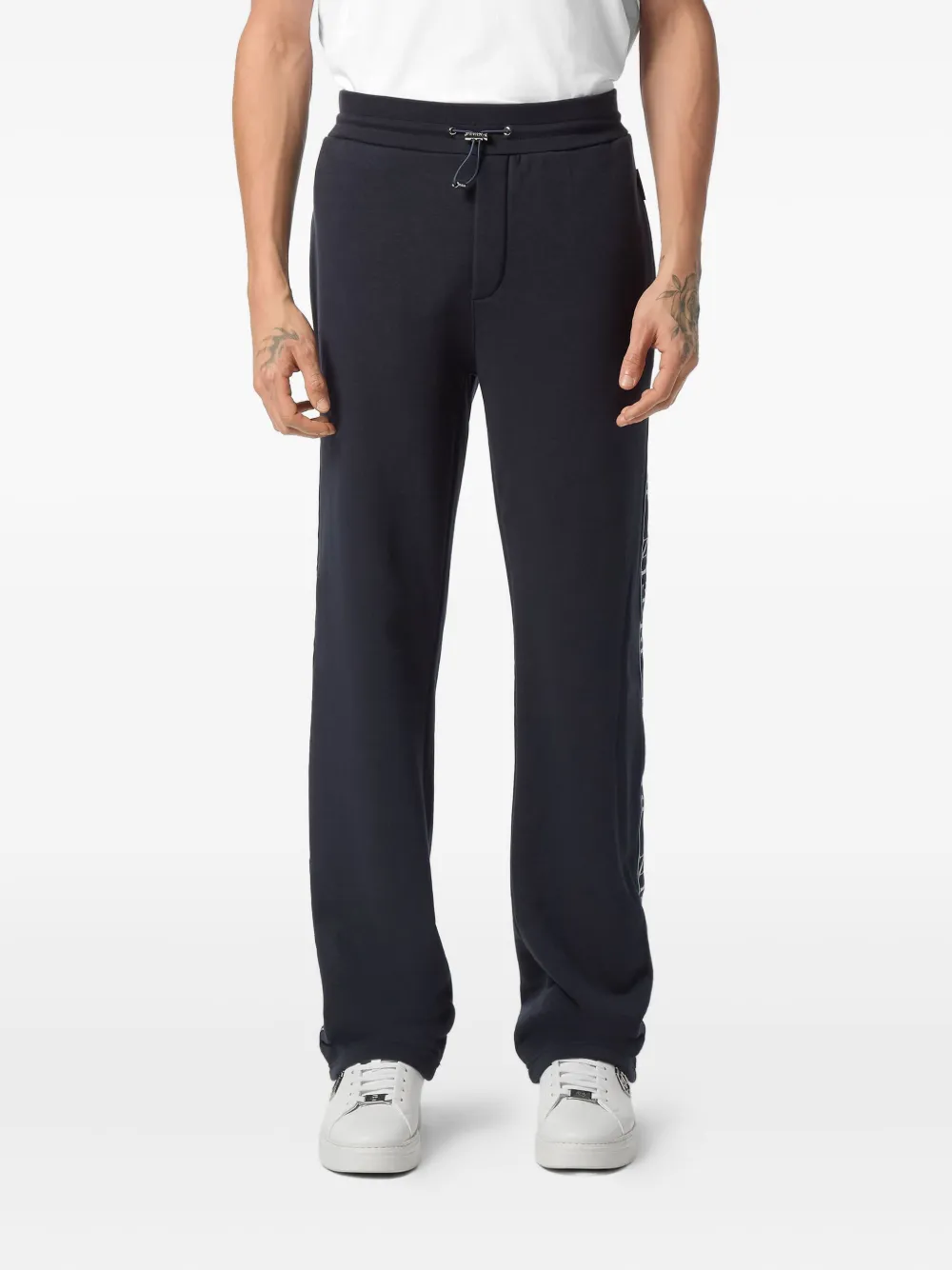 Philipp Plein Trainingsbroek met logoband Blauw