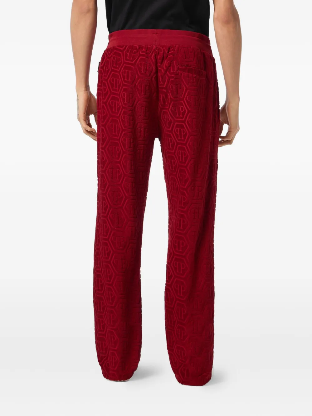 Philipp Plein jacquard track pants Rood