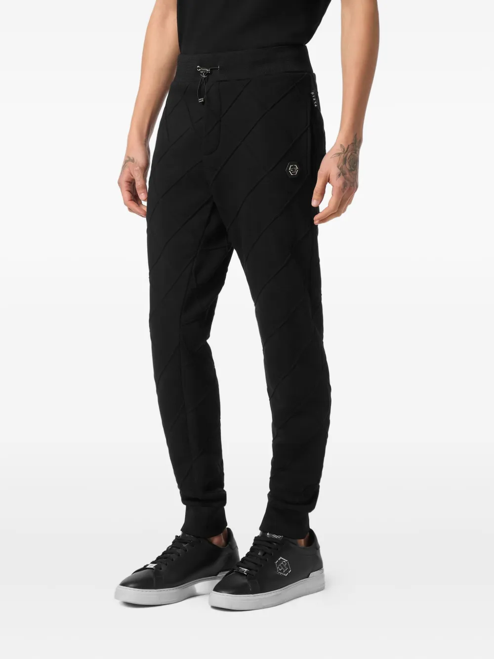Philipp Plein Broek met textuur Zwart