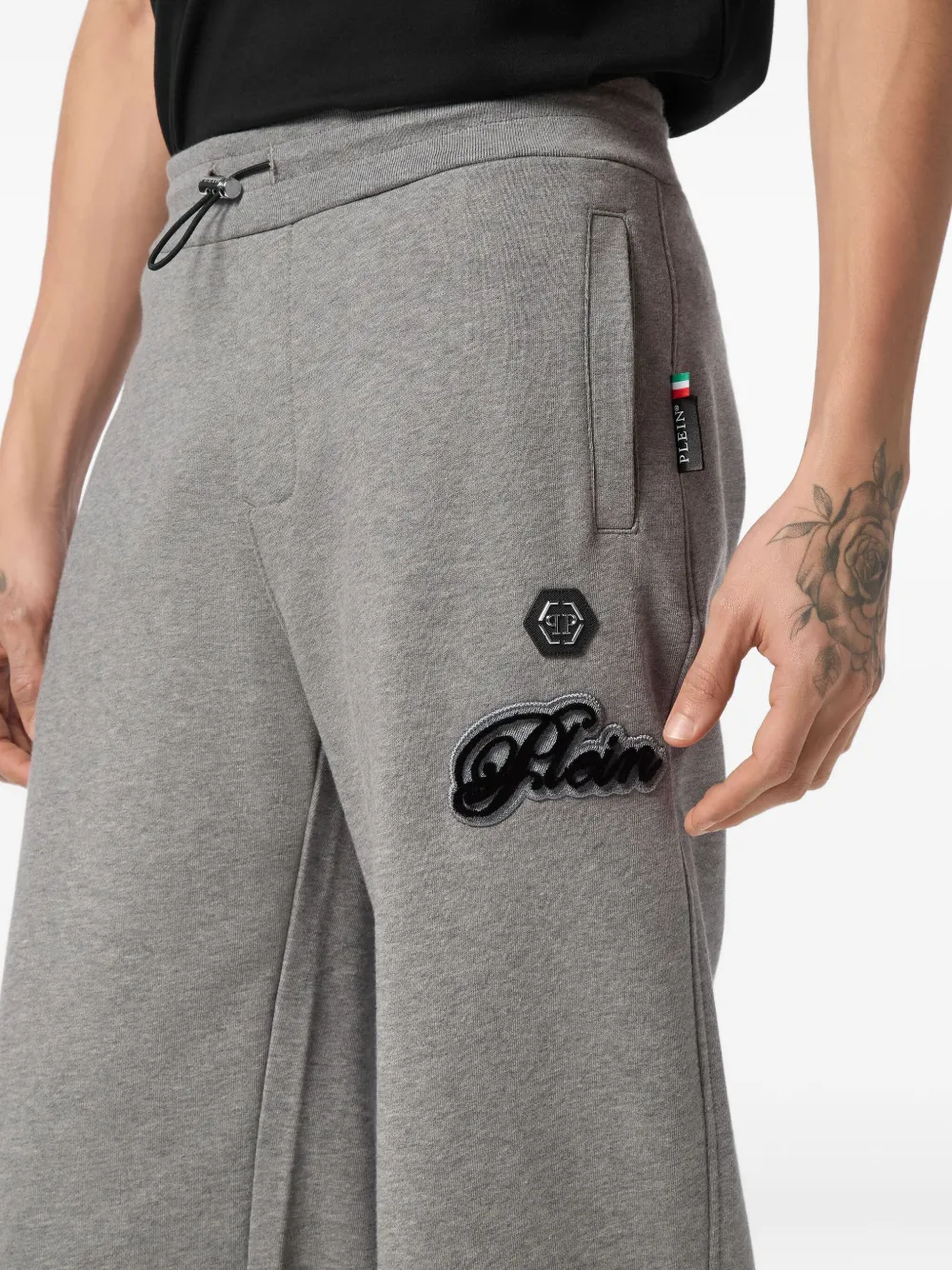 Philipp Plein Katoenen trainingsbroek Grijs