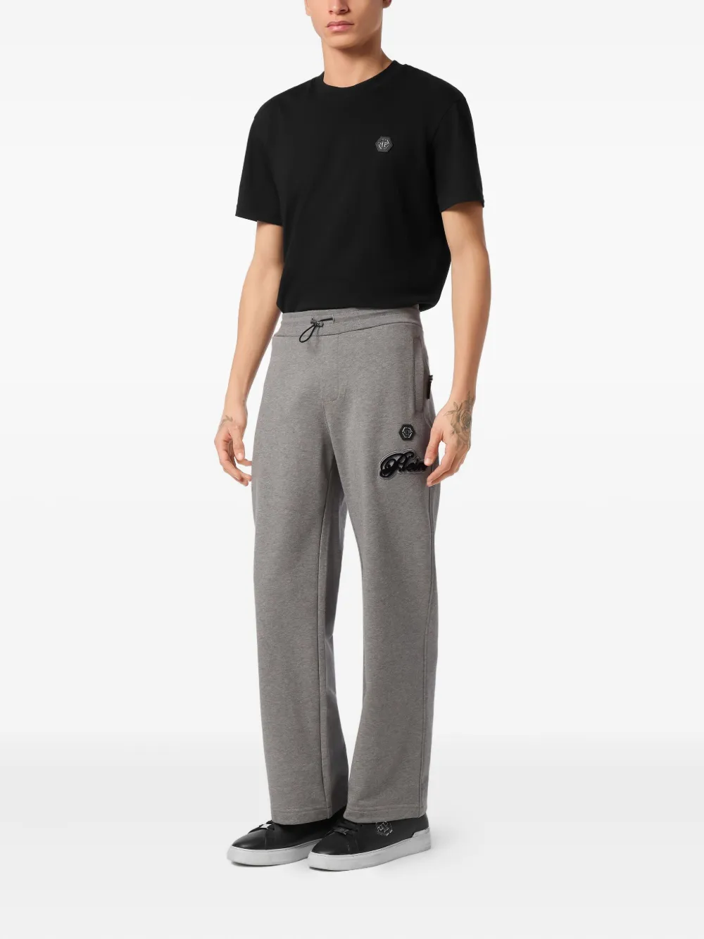 Philipp Plein Katoenen trainingsbroek Grijs