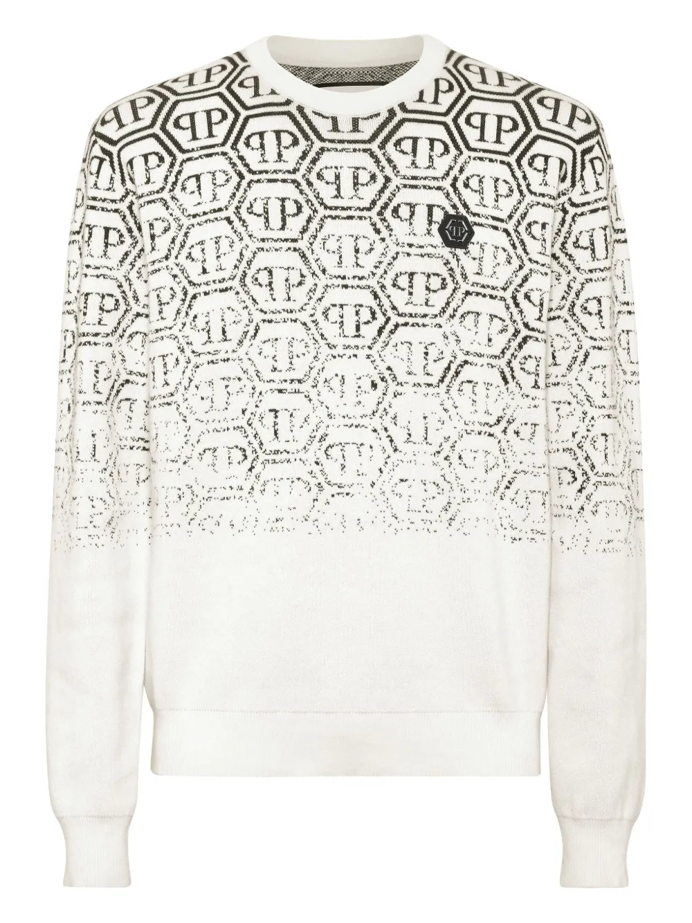 Philipp Plein Pullover met jacquard-monogram Wit