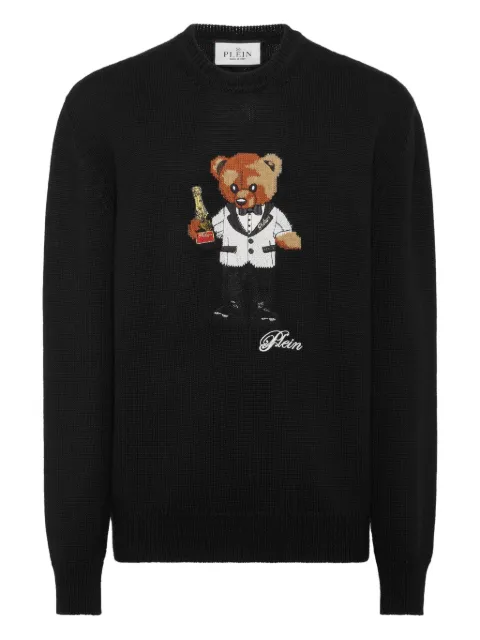 Philipp Plein teddy-bear embroidered sweat
