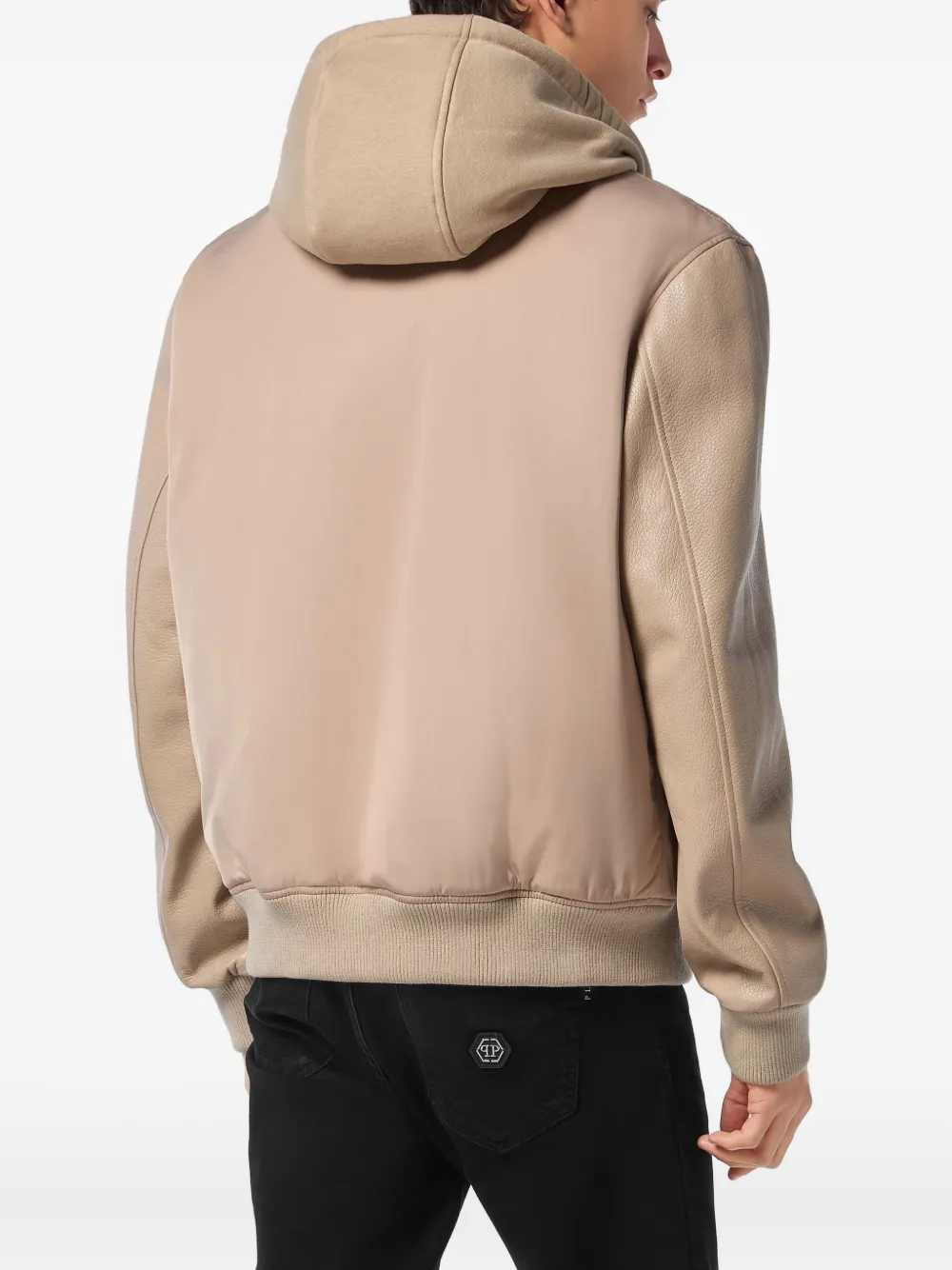 Philipp Plein Bomberjack met capuchon Beige