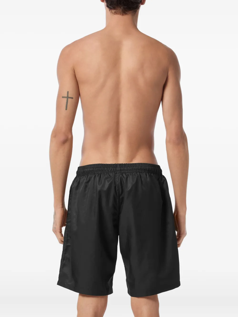 Philipp Plein Zwembroek met Teddy-print "02 black"