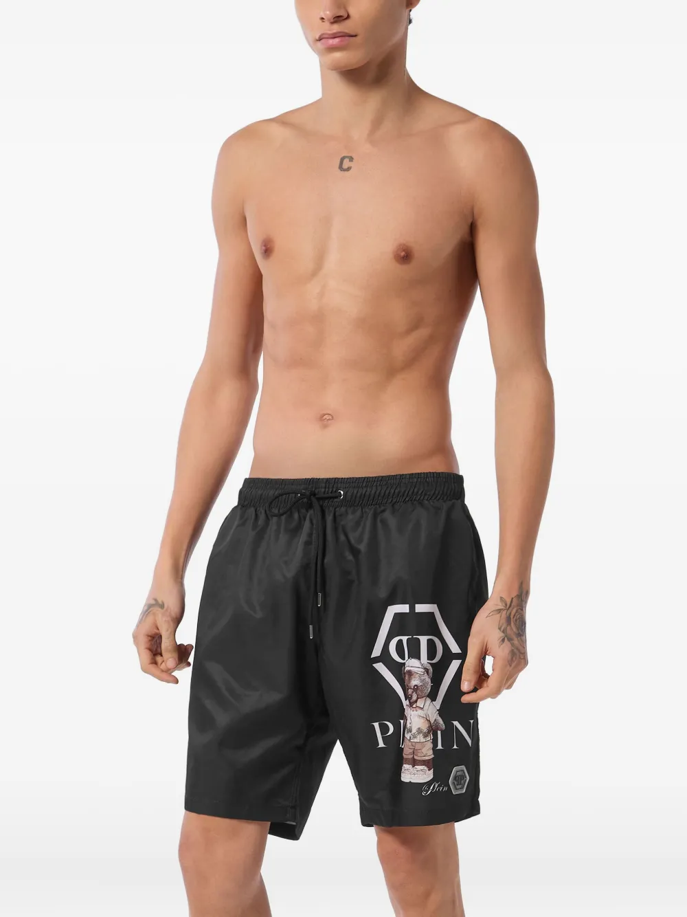 Philipp Plein teddy-print swim shorts | Swim & Board Shorts | Image 2