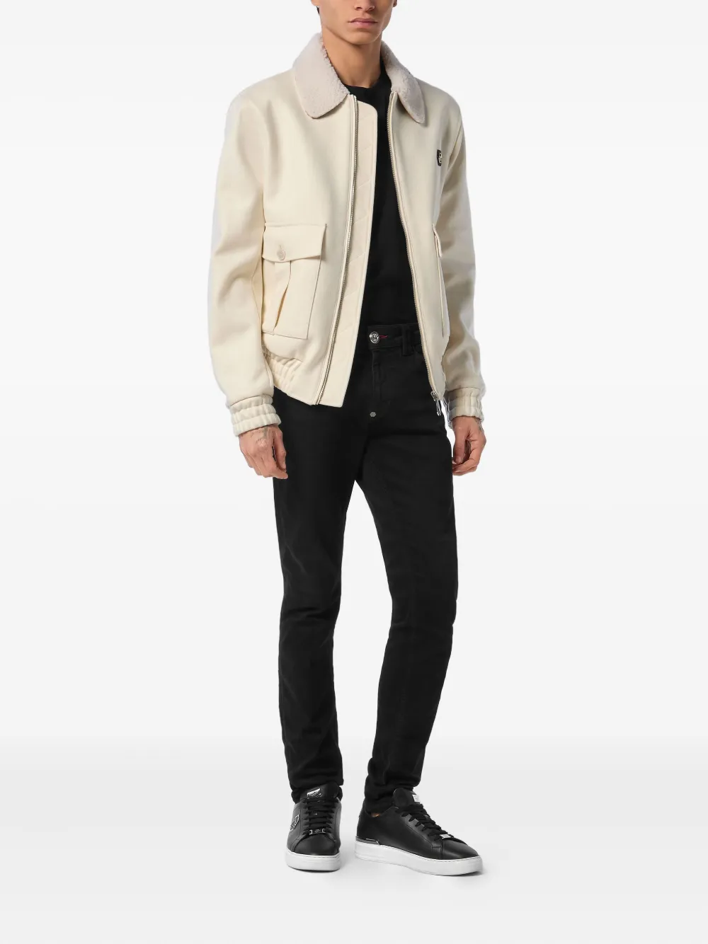 Philipp Plein logo-patch jacket | Bomber Jackets | Image 2
