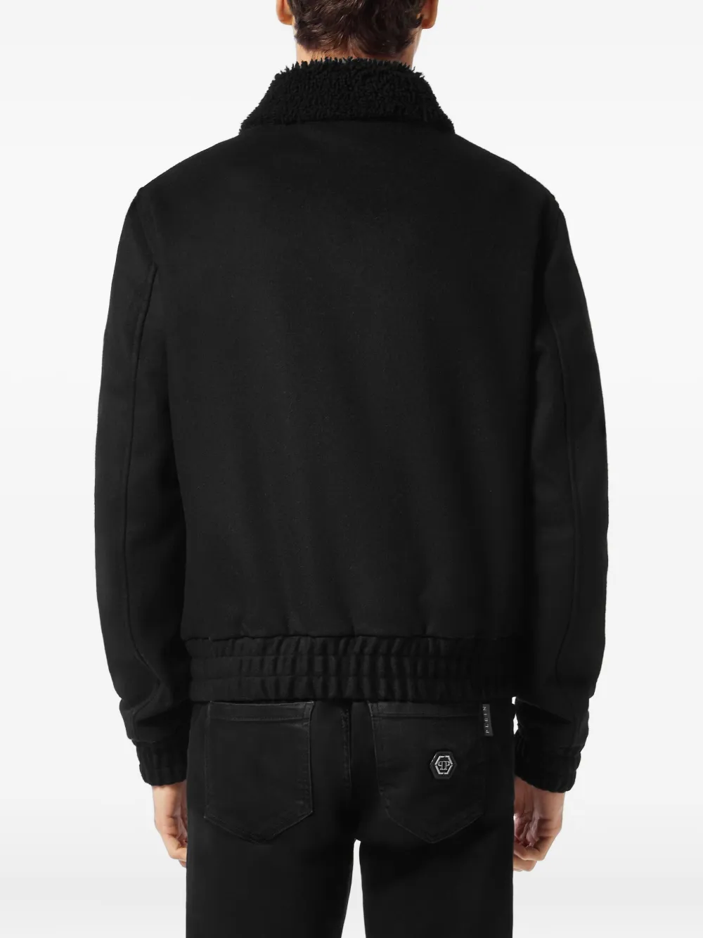 Philipp Plein Jack met logopatch Zwart