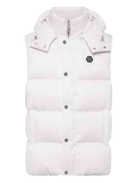 Philipp Plein Colete matelassê monogramado
