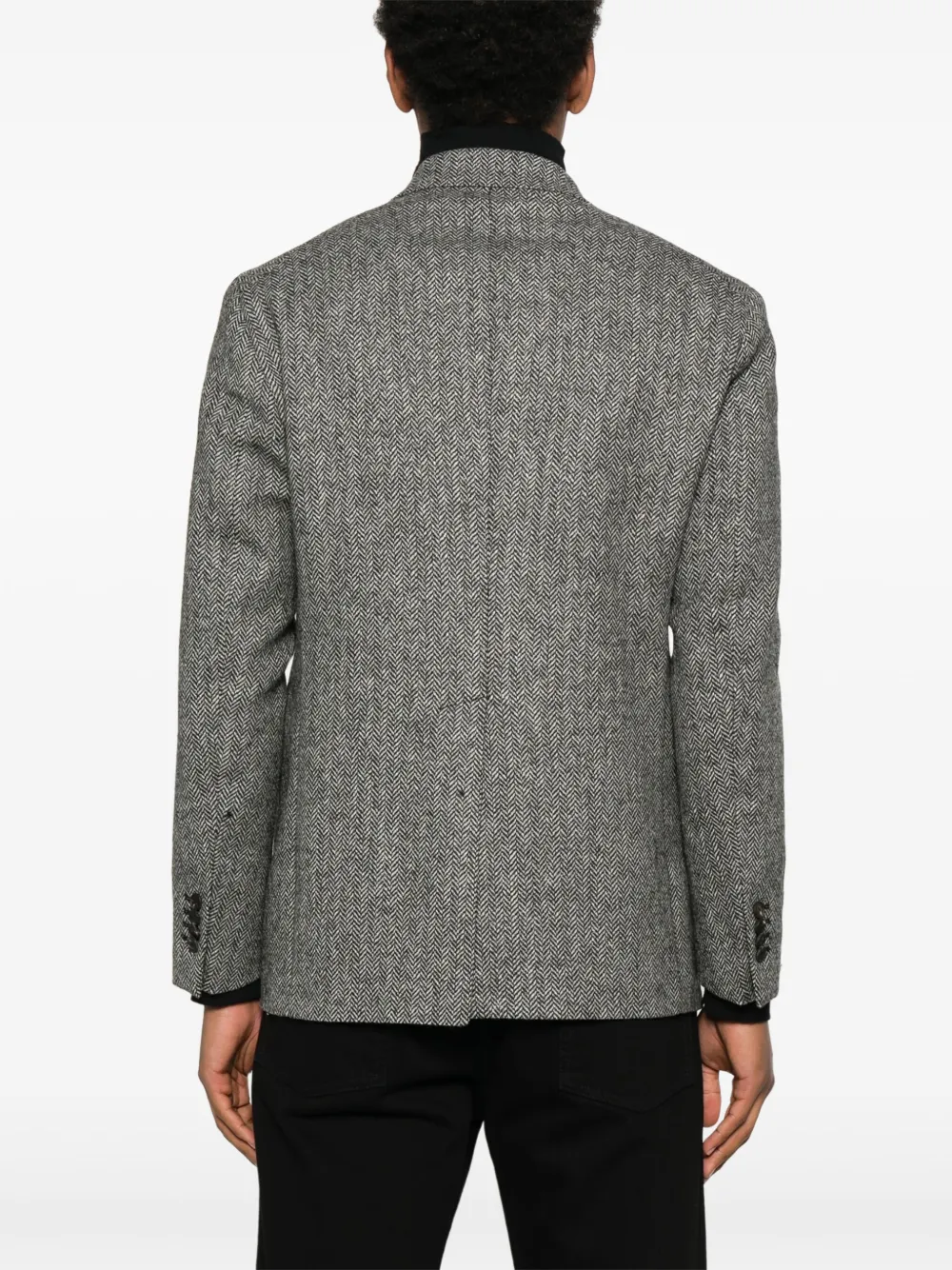 Tagliatore Blazer met visgraatpatroon Zwart