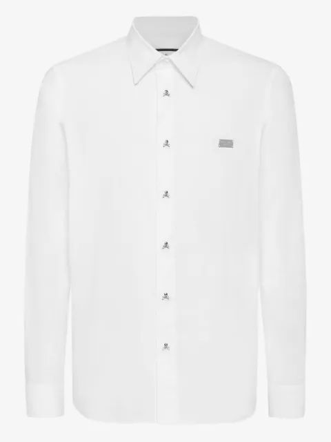 Philipp Plein Sugar Daddy cut cotton shirt Skull